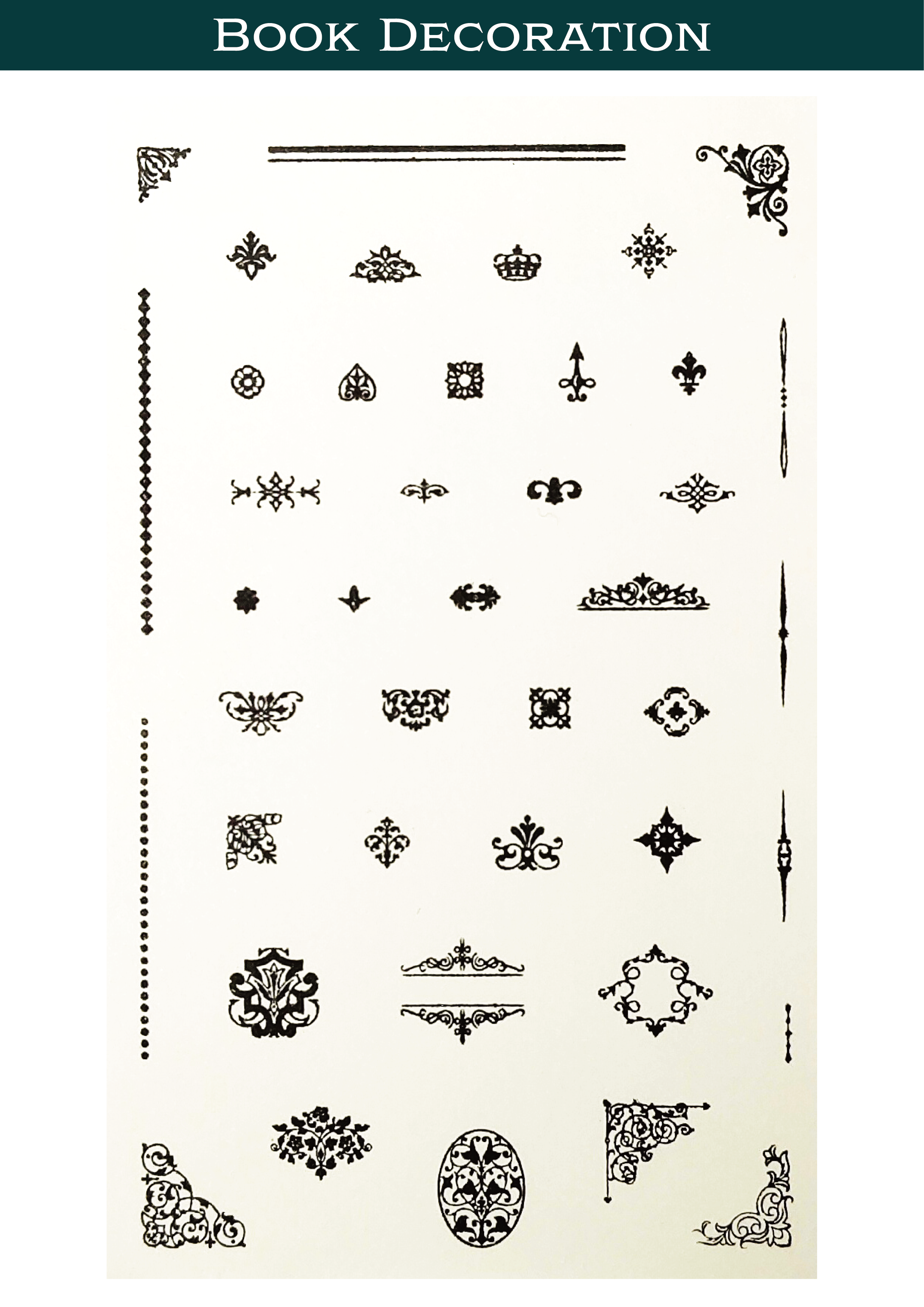 Clear Stamps 'Book Decoration'（本の飾り） – miniature POP-UP book