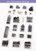 画像をギャラリービューアに読み込む, Clear Stamps ’My Favorite House’ クリアスタンプ(おうち)