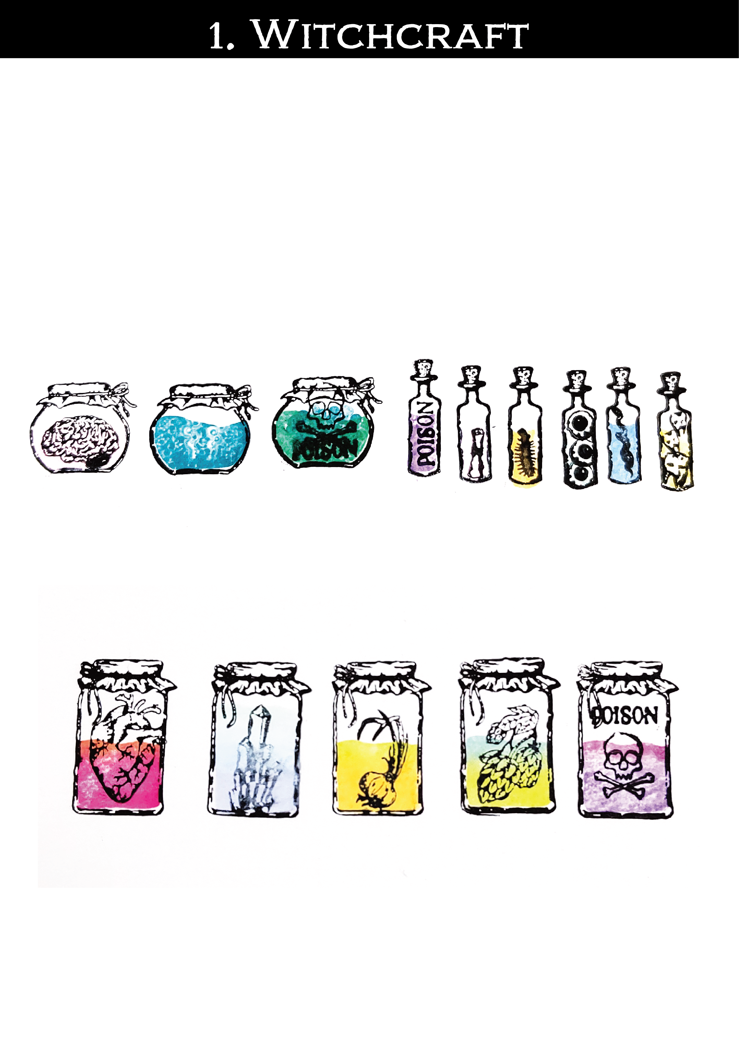 Clear Stamps 'Witchcraft' クリアスタンプ（魔女の実験） – miniature