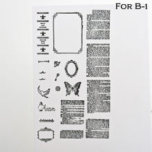 画像をギャラリービューアに読み込む, Clear Stamps ’For Template’ クリアスタンプ(テンプレート用)