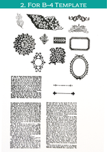 画像をギャラリービューアに読み込む, Clear Stamps ’For Template’ クリアスタンプ(テンプレート用)