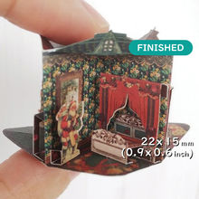 Cargar imagen en el visor de la galería, Merry Christmas de 1/12 escala una pequeña casa de Navidad
