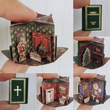 Cargar imagen en el visor de la galería, Merry Christmas de 1/12 escala una pequeña casa de Navidad