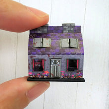 Lade das Bild in den Galerie-Viewer, 1/12 -Skala ist das Black Roof House Ein kleines Horrorhaus