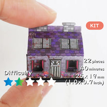 Lade das Bild in den Galerie-Viewer, 1/12 -Skala ist das Black Roof House Ein kleines Horrorhaus