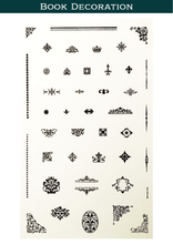 Load images into gallery viewer, Clear Stamps ‘Book Decoration’
