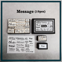 画像をギャラリービューアに読み込む, Stamp set [Message] メッセージ
