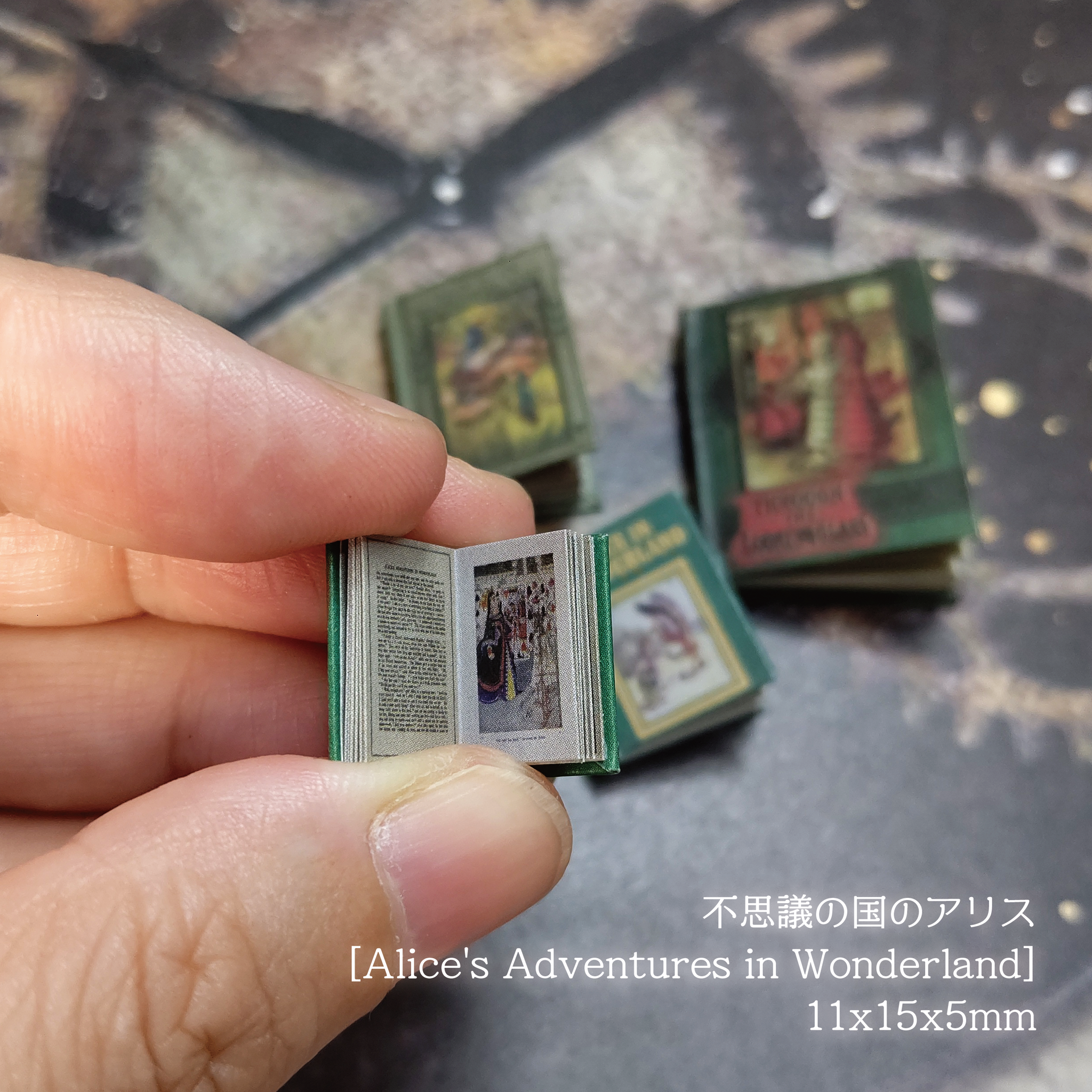 Miniature Book Kit2'Alice' 簡単豆本キット2（アリス） – miniature