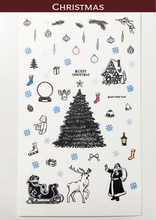 画像をギャラリービューアに読み込む, Clear Stamps ’Christmas’（クリスマス）
