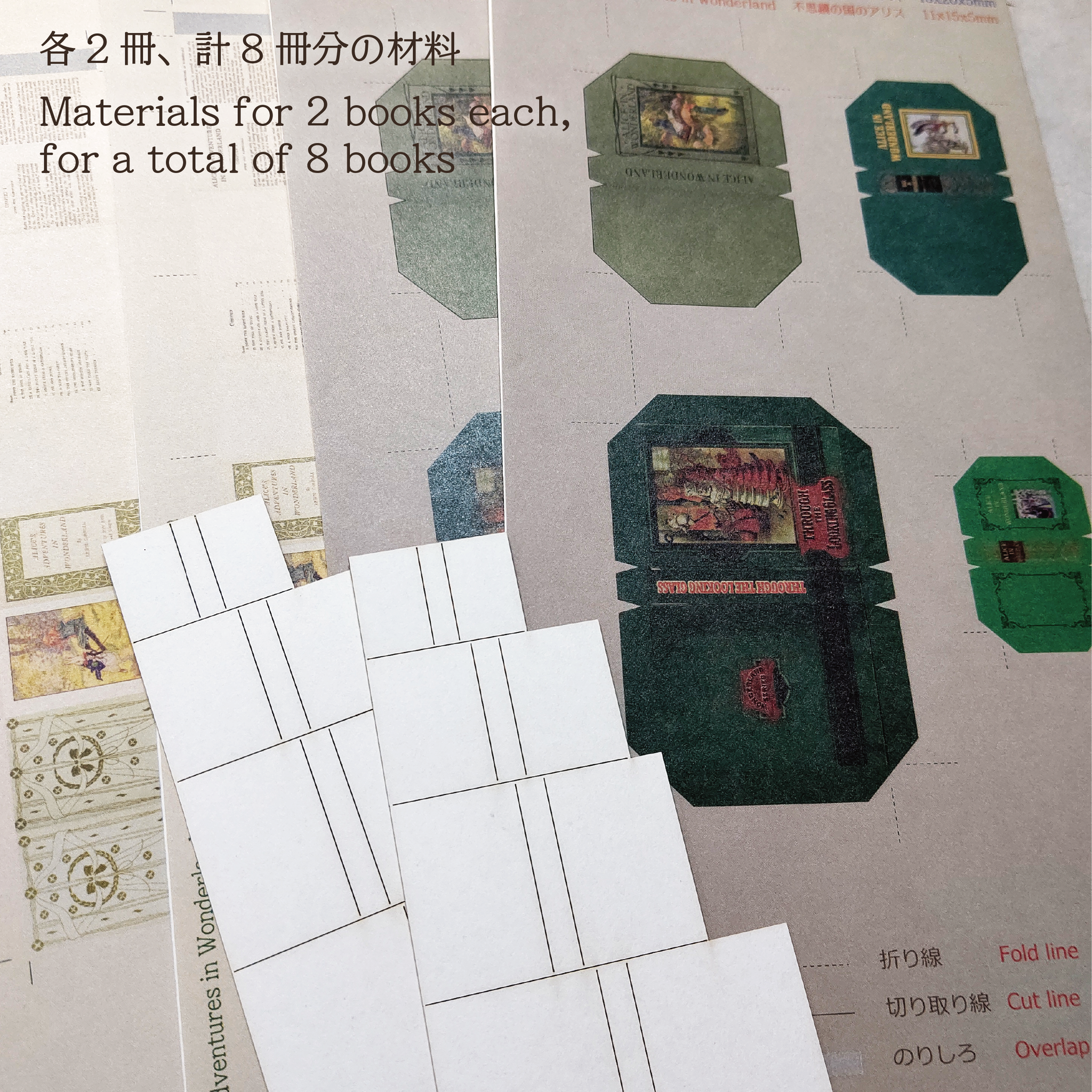 Miniature Book Kit2'Alice' 簡単豆本キット2(アリス) – miniature Miniature Book Kit2'Alice' 簡単豆本キット2(アリス) – miniature