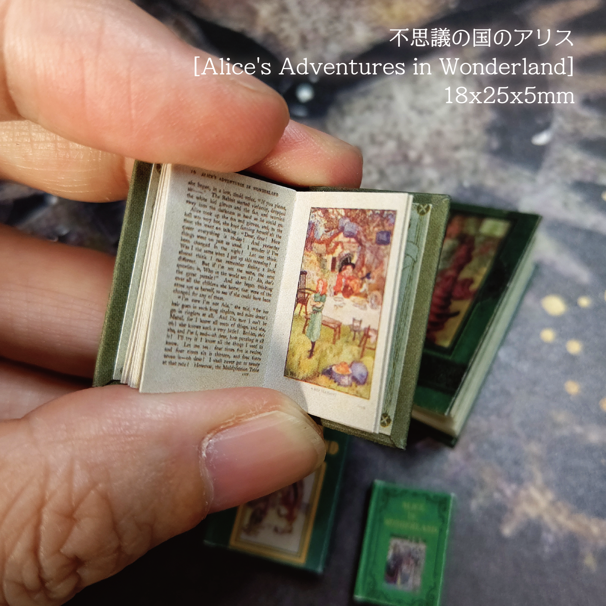 Miniature Book Kit2'Alice' 簡単豆本キット2(アリス) – miniature Miniature Book Kit2'Alice' 簡単豆本キット2(アリス) – miniature