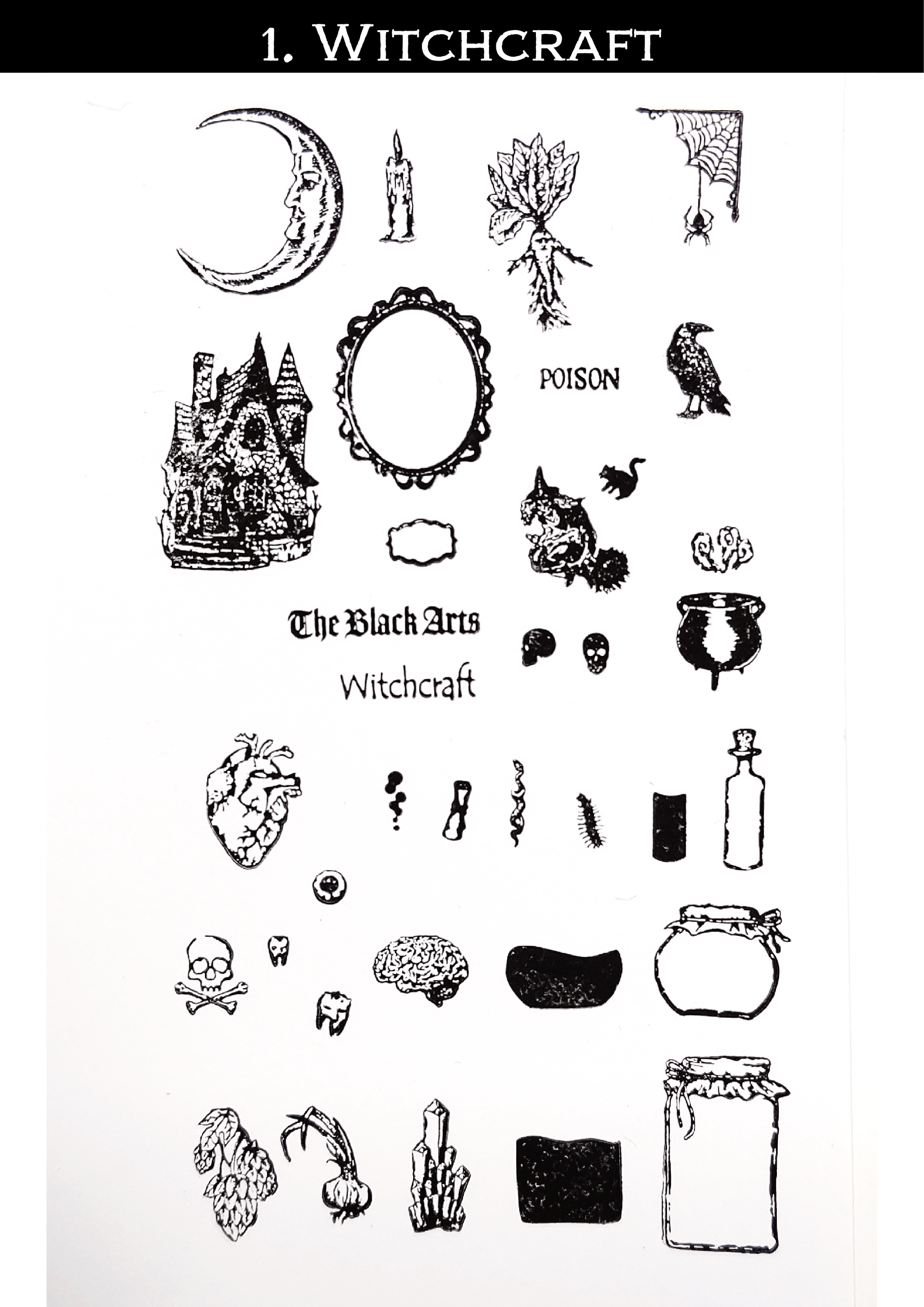 Clear Stamps 'Witchcraft' クリアスタンプ（魔女の実験） – miniature