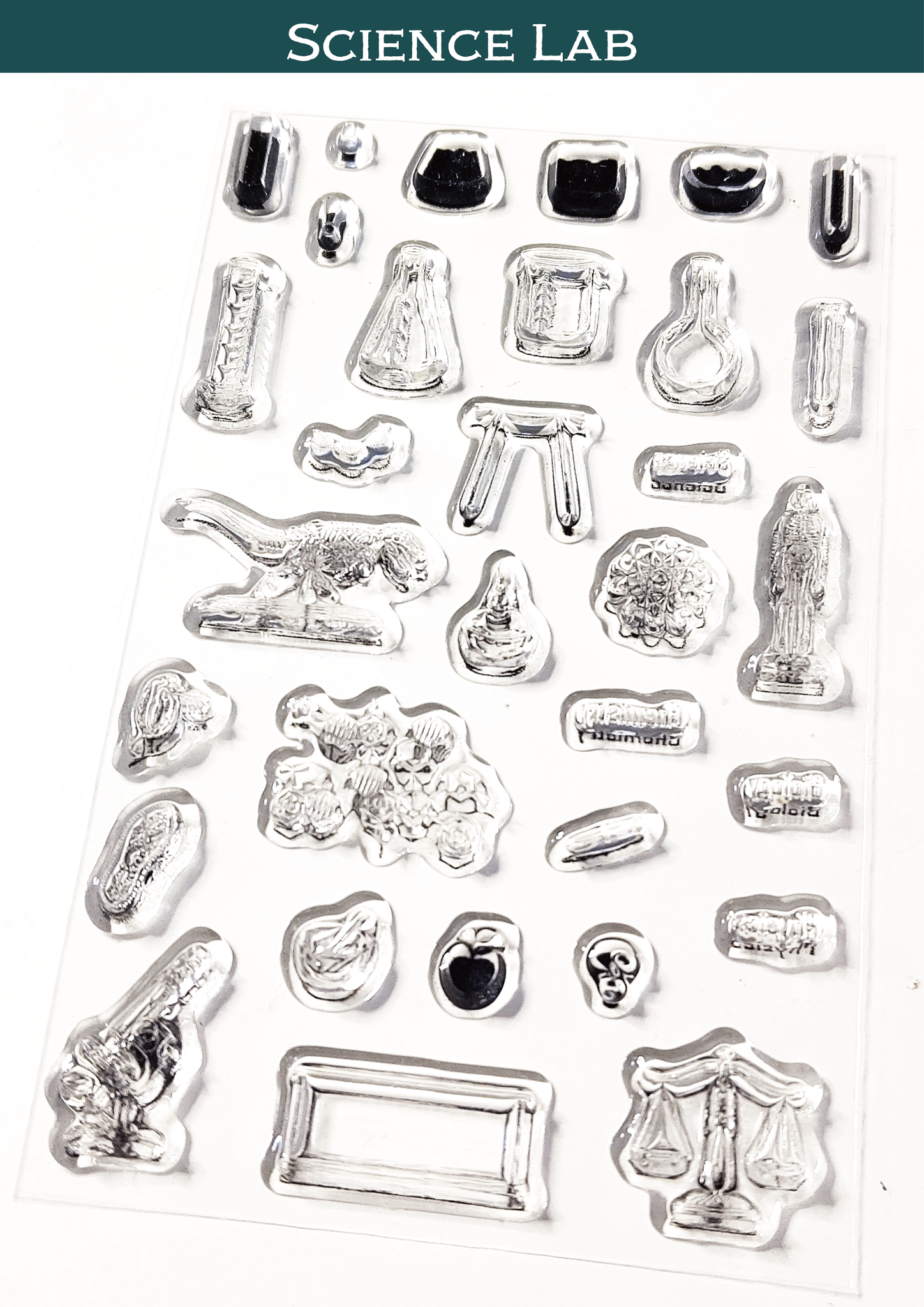 Clear Stamps ’Science Lab’(理科室) – miniature POP-UP book