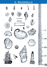 Load image into Gallery viewer, Clear Stamps &#39;Seashells&#39;
