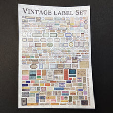 画像をギャラリービューアに読み込む, Vintage Label Set
