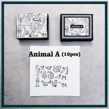 Cargar imagen en el visor de la galería, Set de sellos [animal a] animal a
