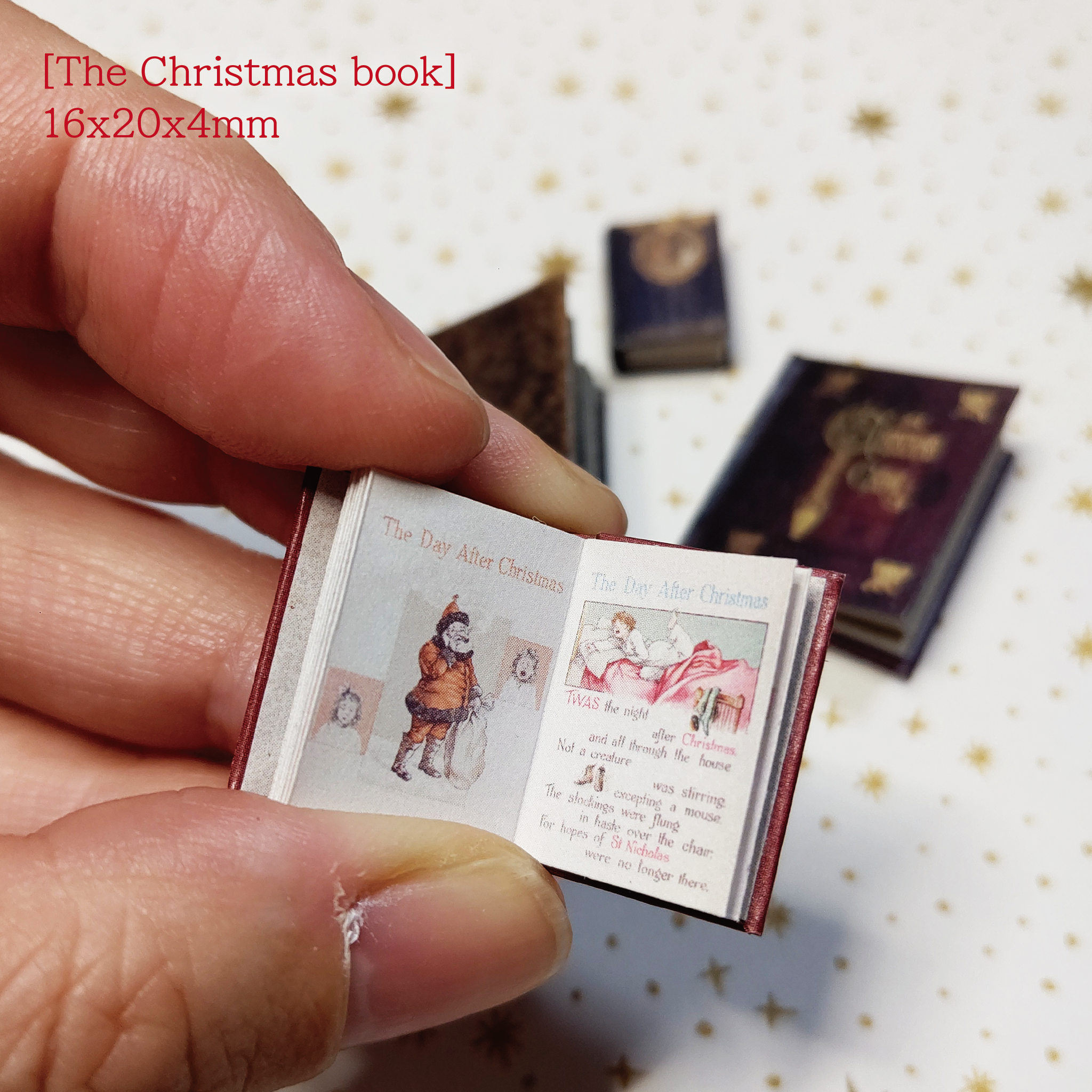 Download Miniature Book Kit8 'Christmas' 簡単豆本キット8