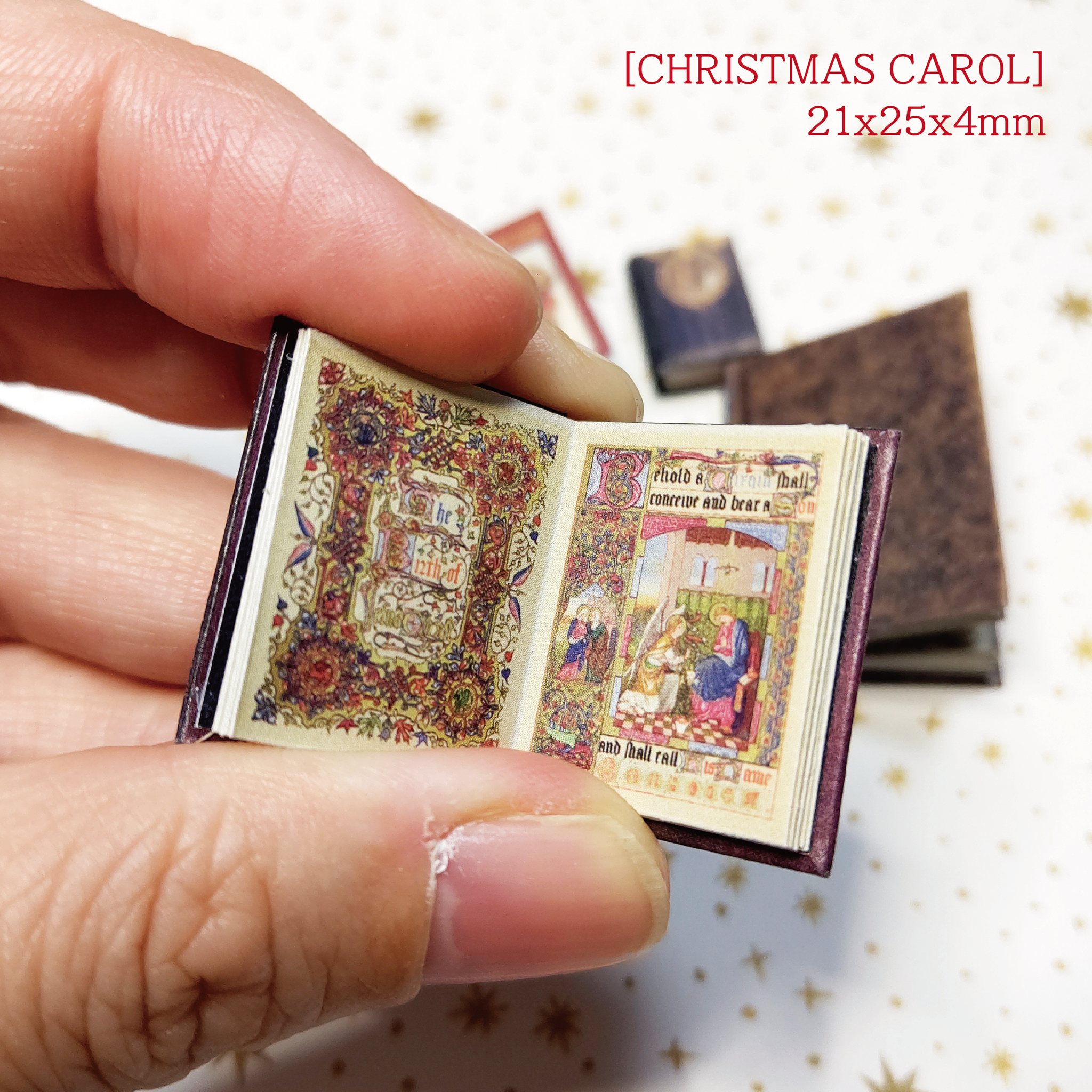 Miniature Book Kit8 'Christmas' 簡単豆本キット8（クリスマス