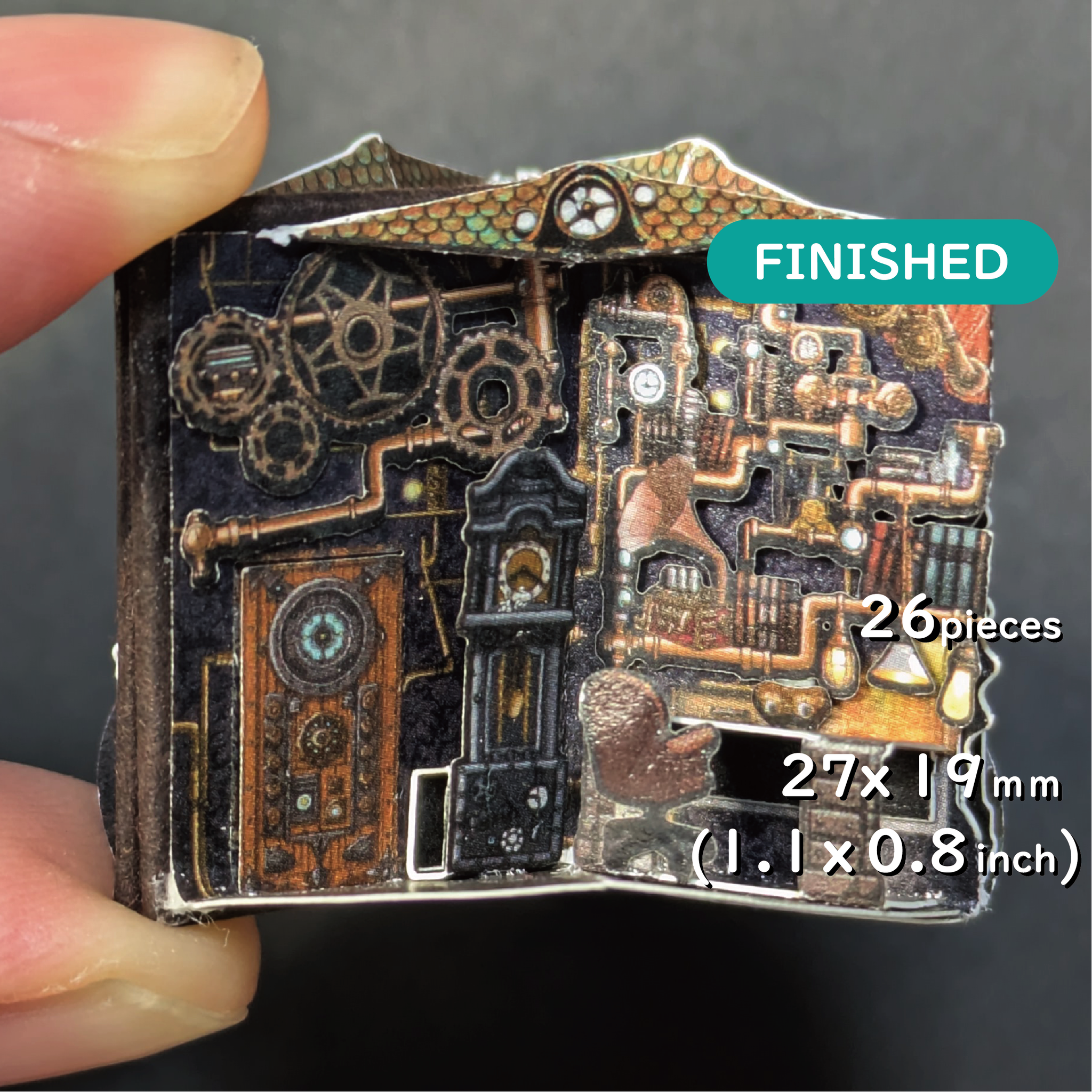 1/12th scale's TOPAZ – miniature POP-UP book