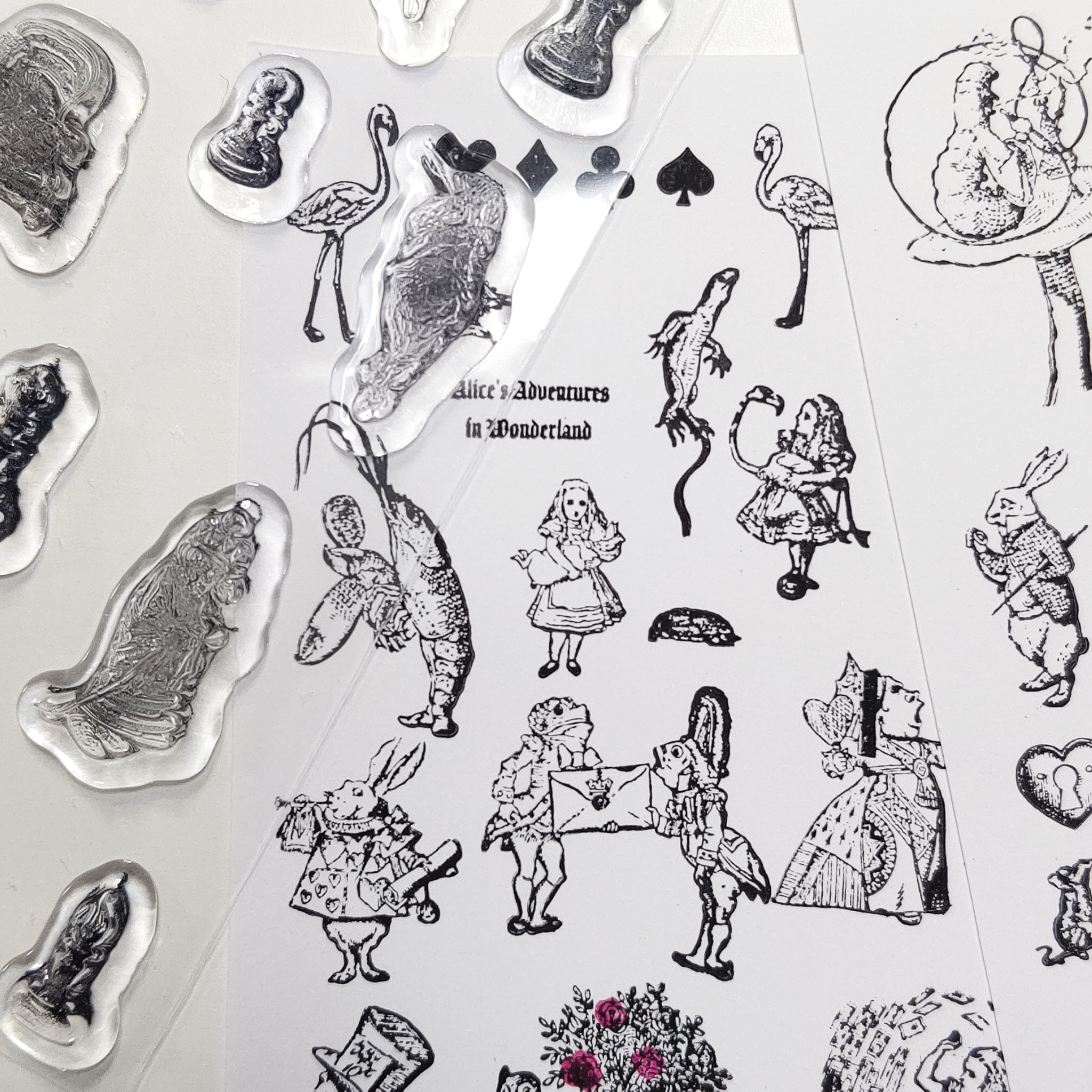 Clear Stamps 'Alice' クリアスタンプ（アリス） – miniature POP-UP book