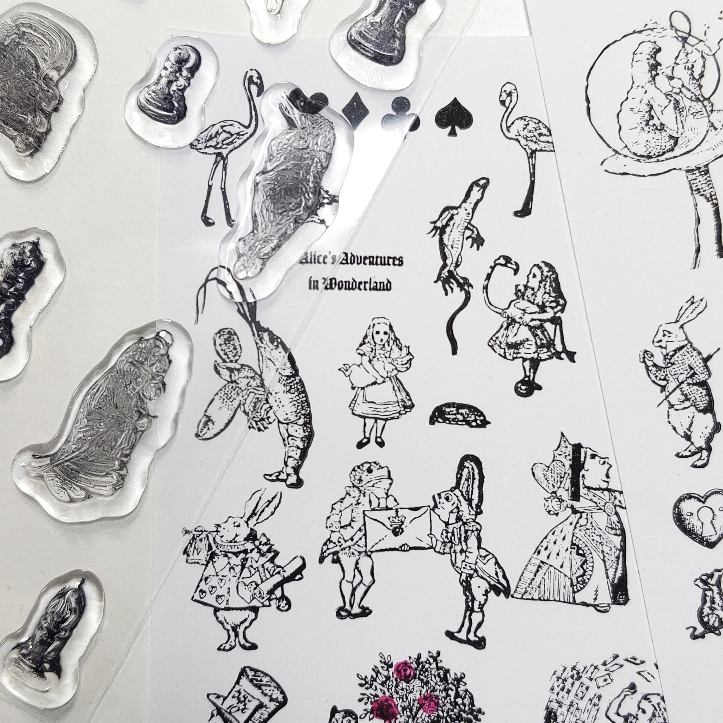 Clear Stamps 'Alice' クリアスタンプ（アリス） – miniature POP-UP book