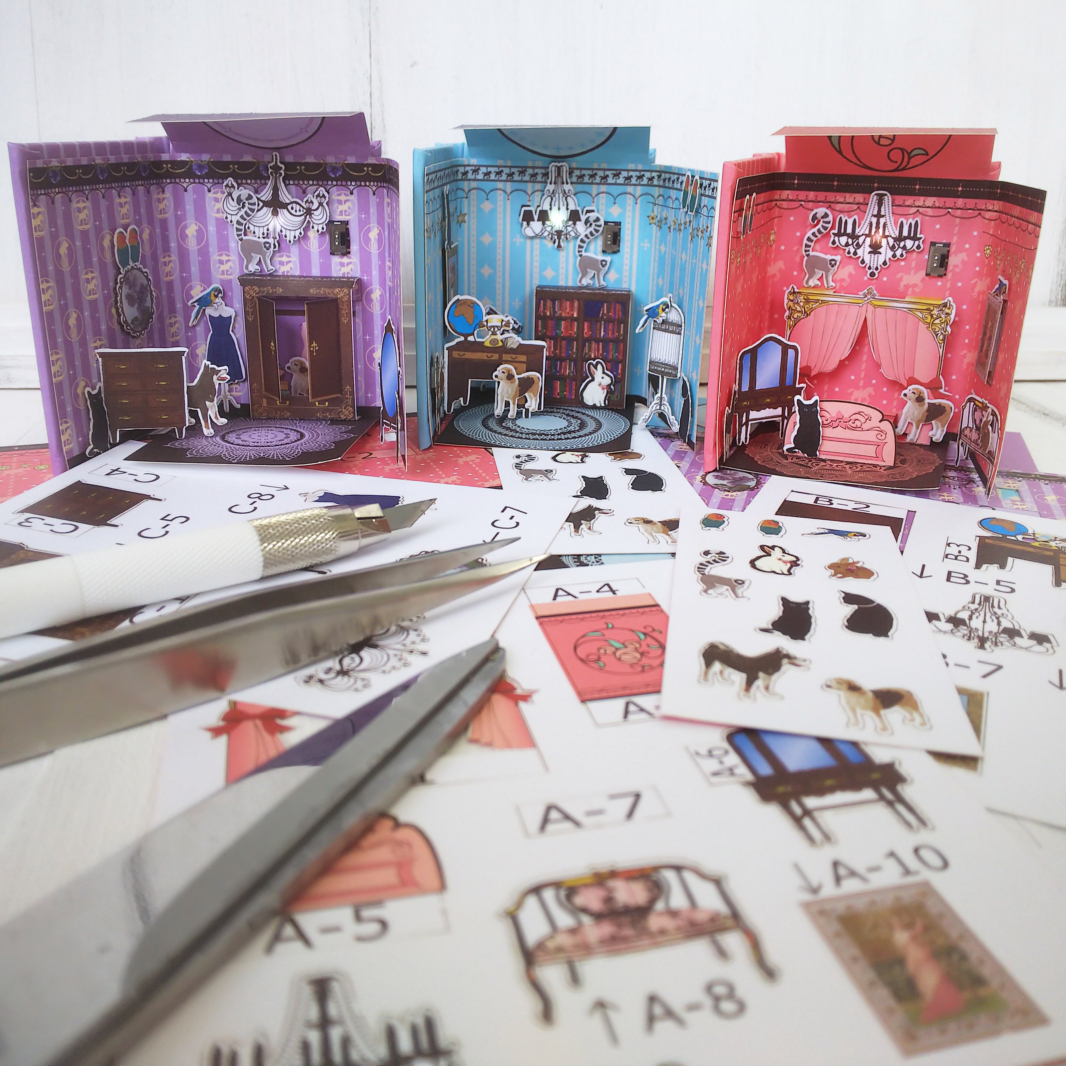 The Large size of The little rooms with chibitronics – miniature POP-UP ...